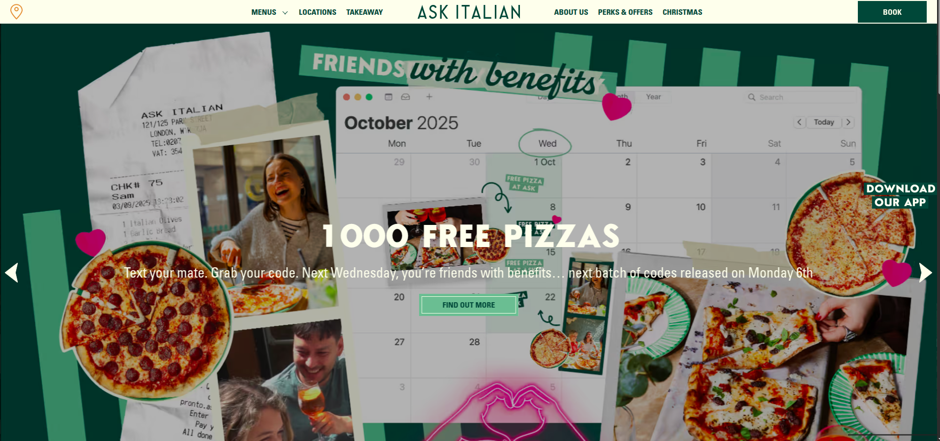 Ask Italian website homepage